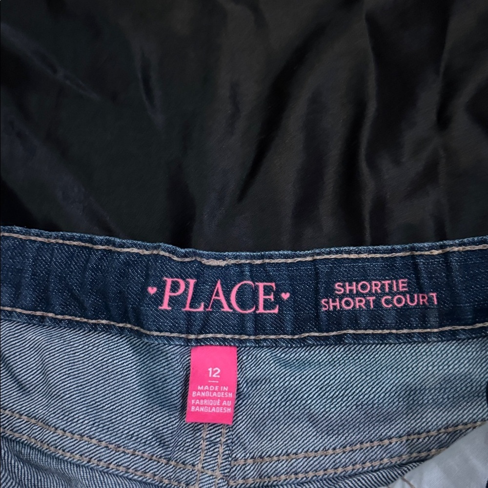 Place Dark Blue Denim Shorts - Picture 4 of 4